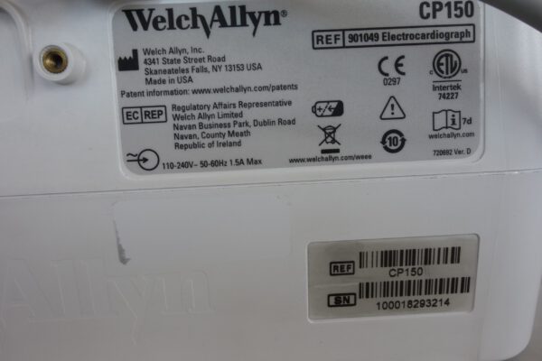 Welch Allyn CP150 EKG Akkubetrieb + Netzbetrieb inkl. Patientenkabel – Bild 7