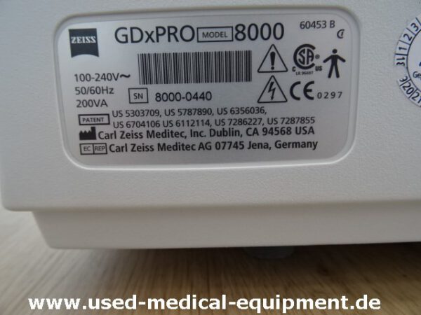 Zeiss GDxPro 8000 Laser Polarimeter – Bild 4