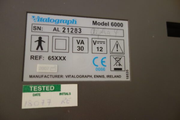 Vitalograph 6000 alpha 4 Spirometer – Bild 10