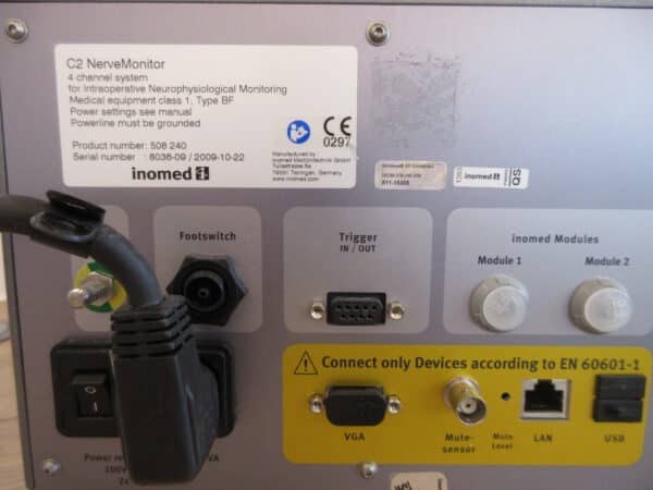 Inomed C2 4-Kanal Nervenmonitor Baujahr 2009 Neuromonitoring-System – Bild 7