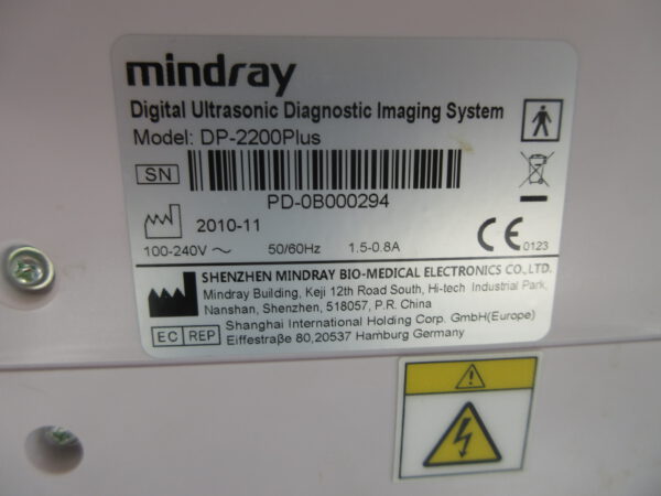 Mindray DP-2200 Plus tragbares Ultraschallgerät portable Ultrasound – Bild 8