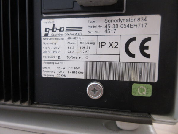 Siemens Sonodynator 834 & Neoserv 824 Reizstrom – Bild 8