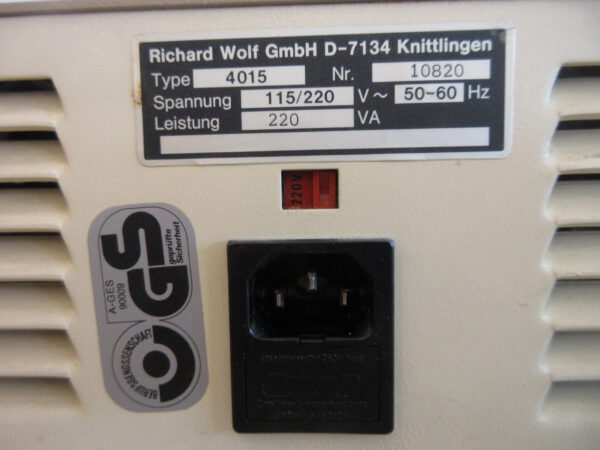 Wolf Lichtprojektor LP4015 Kaltlichtquelle mit Lichtleiterkabel 8061.35 – Bild 4