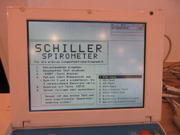 Schiller Cardiovit AT-10 12 Kanal-EKG mit Spirometer SP-150 – Bild 3