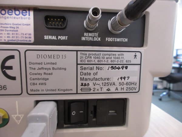 Diomed 15 Laser 9 Watt gepulst / ungepulst – Bild 8