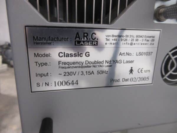 FOX A.R.C. Nd YAG Laser Q-Las & Classic G mit Haag-Streit BQ900 Spaltlampe – Bild 13