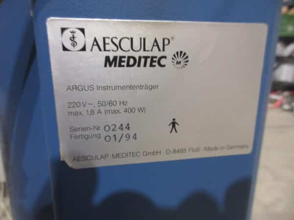 Aesculap Meditec Argus Laser Argon mit Zeiss Spaltlampe 30 SL/M – Bild 7