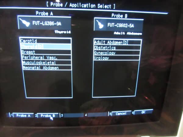 Fukuda Denshi UF-550 XTD Ultraschallgerät mit 2 Sonden und Drucker – Bild 6
