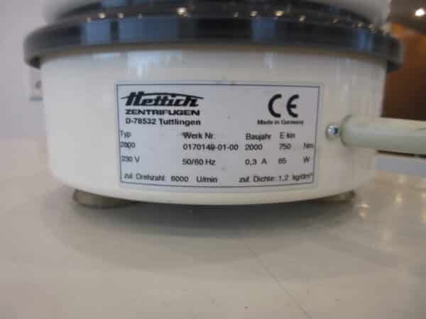 Hettich EBA 89 Zentrifuge 6000U/min Tischzentrifuge – Bild 3