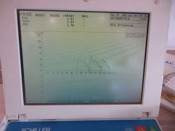 Schiller Cardiovit AT-10 12 Kanal-EKG mit Spirometer SP-150 – Bild 4