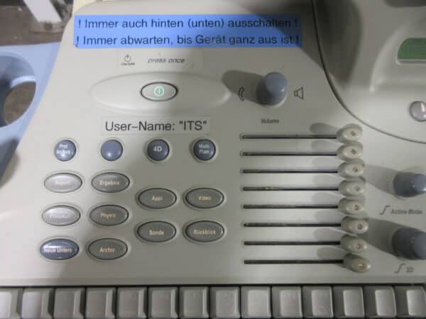 GE Vingmed Vivid 7 Dimension inkl. 4C Abdomensonde & Printer – Bild 3