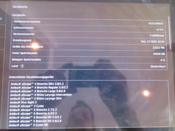 Ambu aView 2 Advance 405011000 mit Halterung und Netzteil – Bild 4