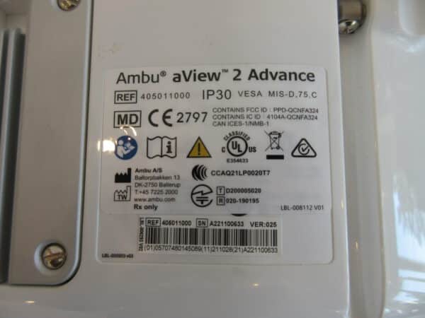 Ambu aView 2 Advance 405011000 mit Halterung und Netzteil – Bild 5