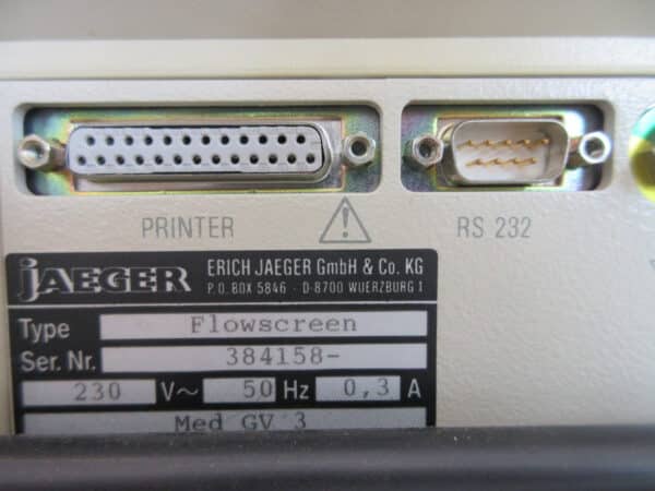 Jäger Flowscreen Spirometer Lufu – Bild 9