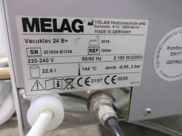 Melag Vacuklav 24B+ Baujahr 2016 1.446 Chargen mit MELAdem 40 – Bild 11