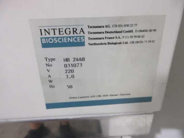 INTEGRA 2F 120-II GS mikrobiologische Sicherheitswerkbank – Bild 10